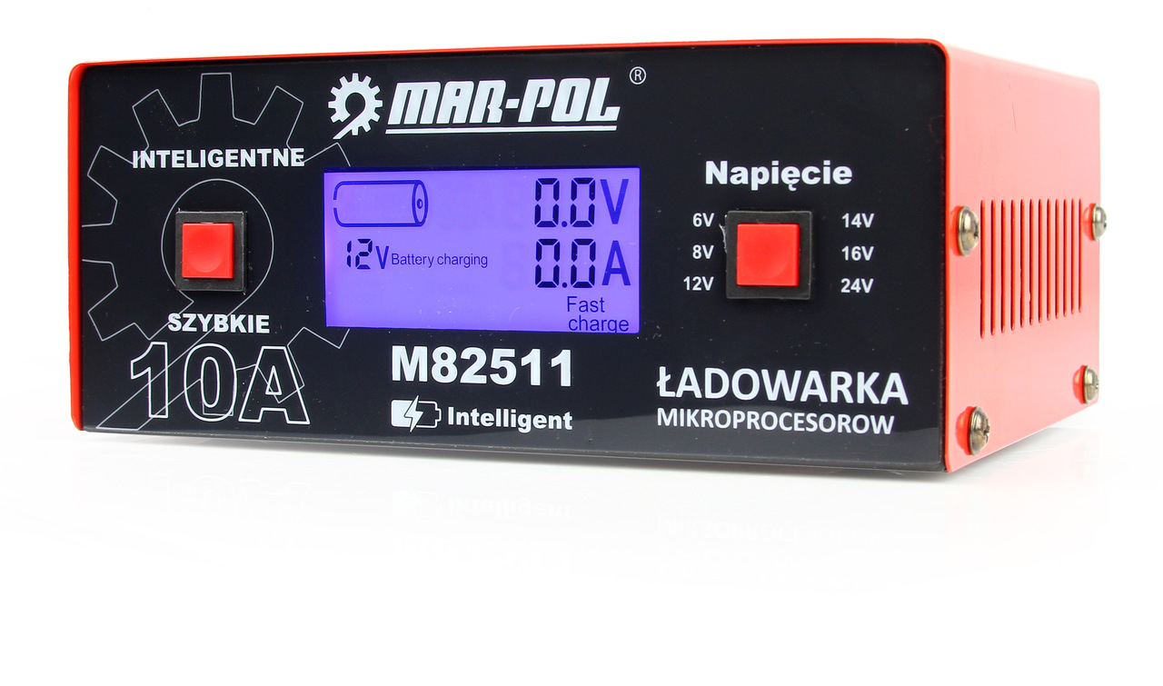 Mikroprocesorová nabíjačka 6V / 12V / 24V 10A - MAR-POL M82511