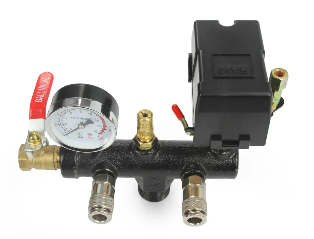 Tlakový spínač s manometrom 6-8 bar 400V - MAR-POL M806986