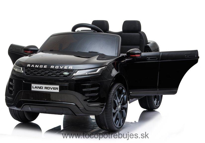 LeanToys  Elektrické autíčko Range Rover Evoque, lakovaná, čierna