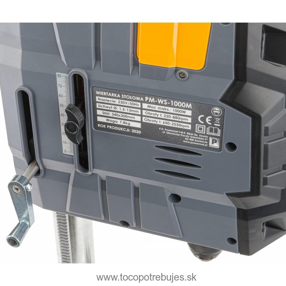 Stolná vŕtačka 1000W PM-WS-1000M