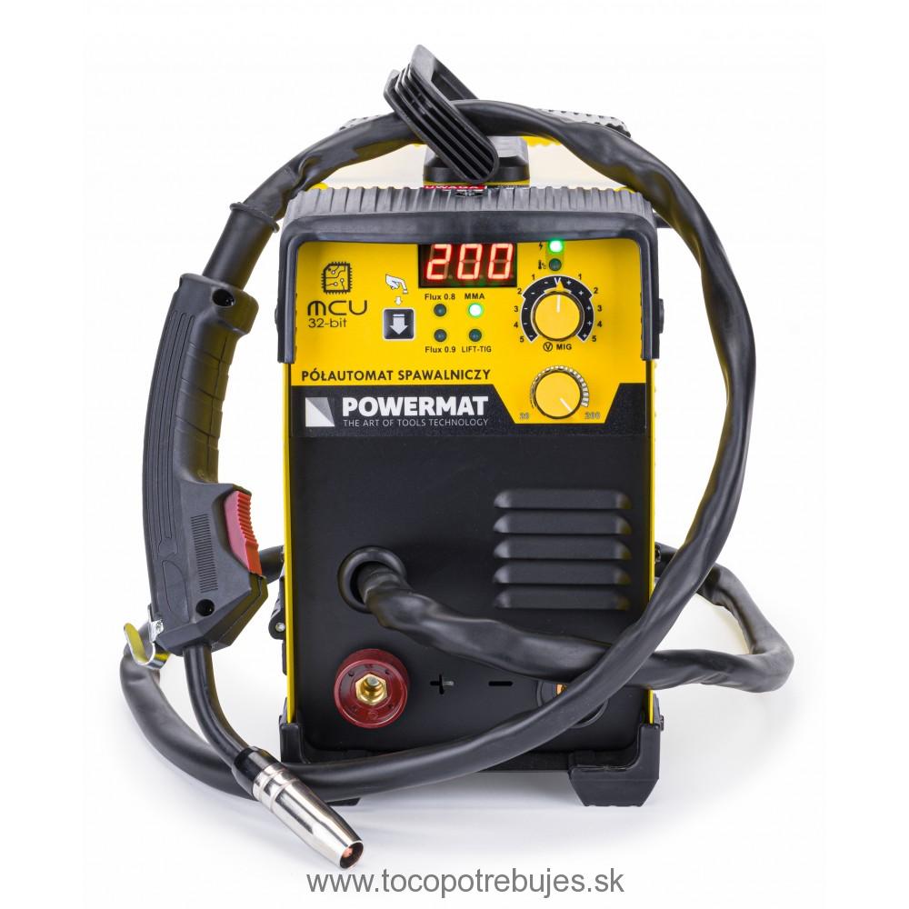 Invertorová zváračka MIG/MAG MMA TIG 200A PM-IMGT-200L - POWERMAT