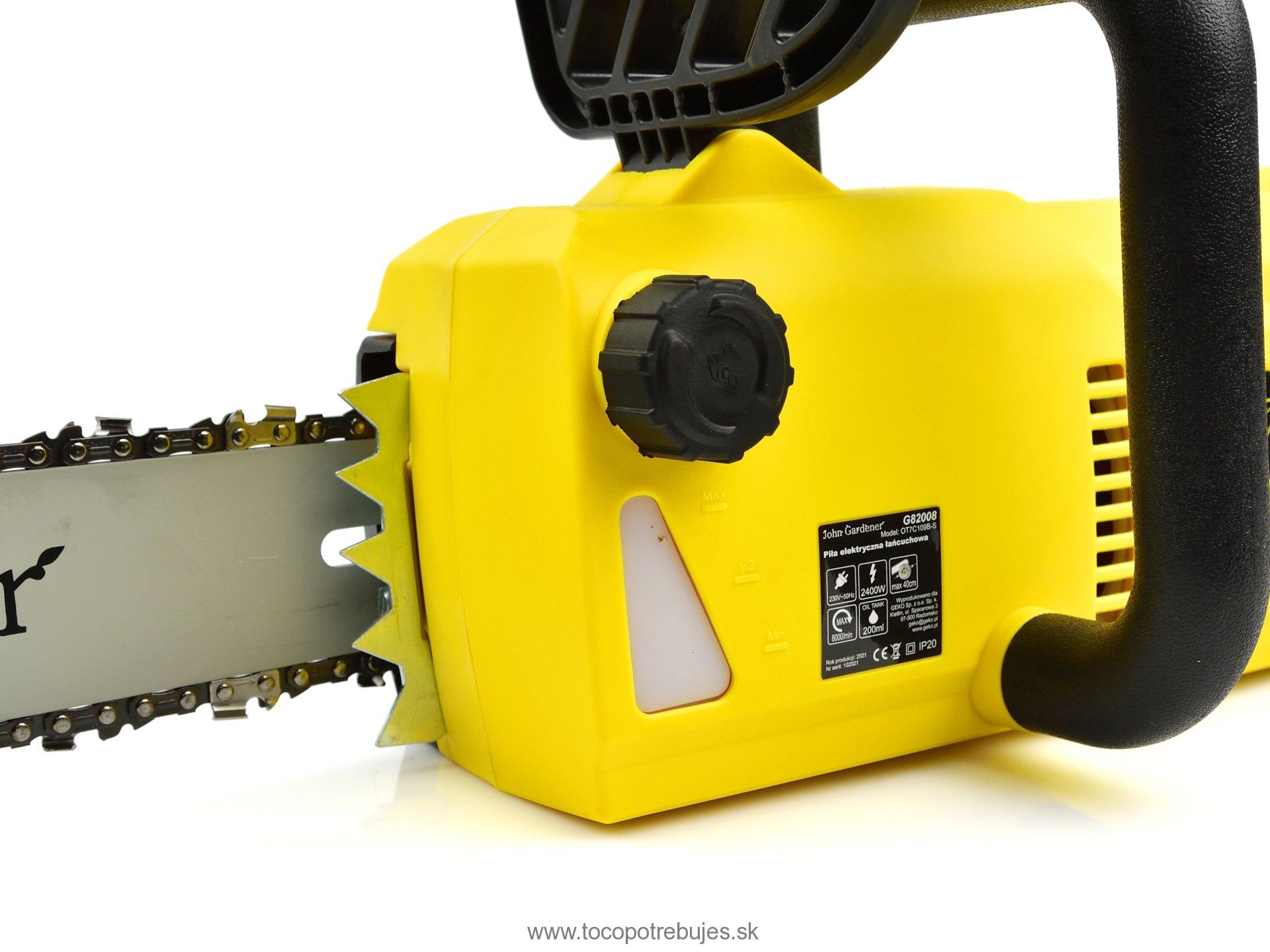 Elektrická reťazová píla 2400W - John Gardener G82008