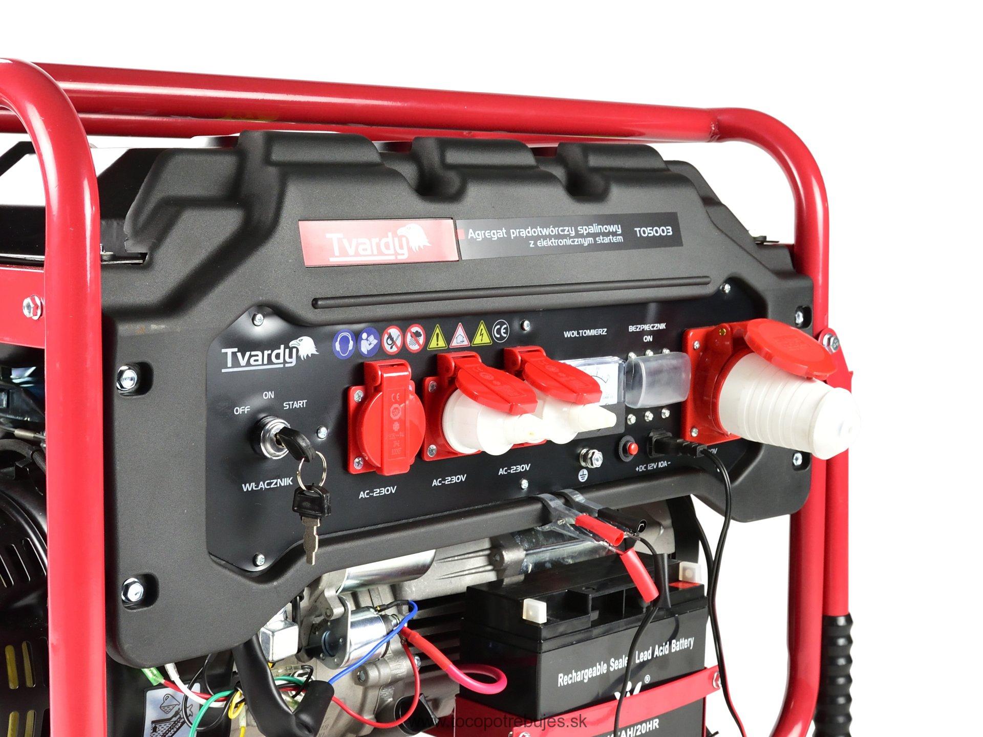 Elektrocentrála 15HP 6,6KW - Tvardy T05003