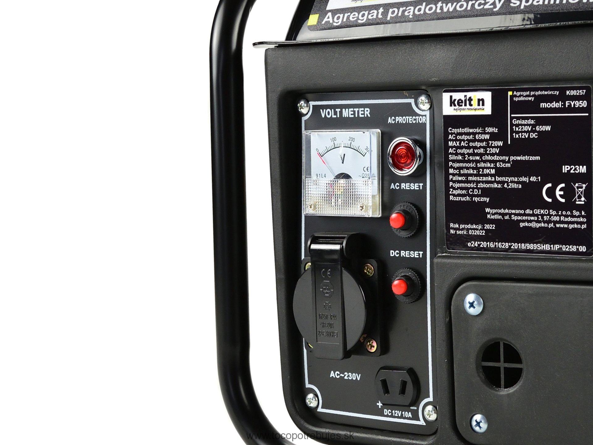 Elektrocentrála 2HP 720W - Keltin K00257