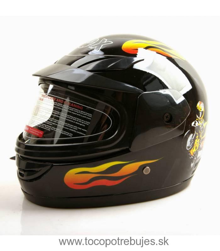 Moto prilba Sunway Kids Integral PHX Čierná