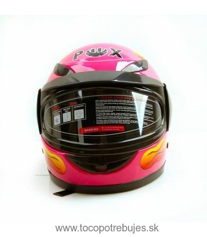 Moto prilba Sunway Kids Integral PHX Ružová