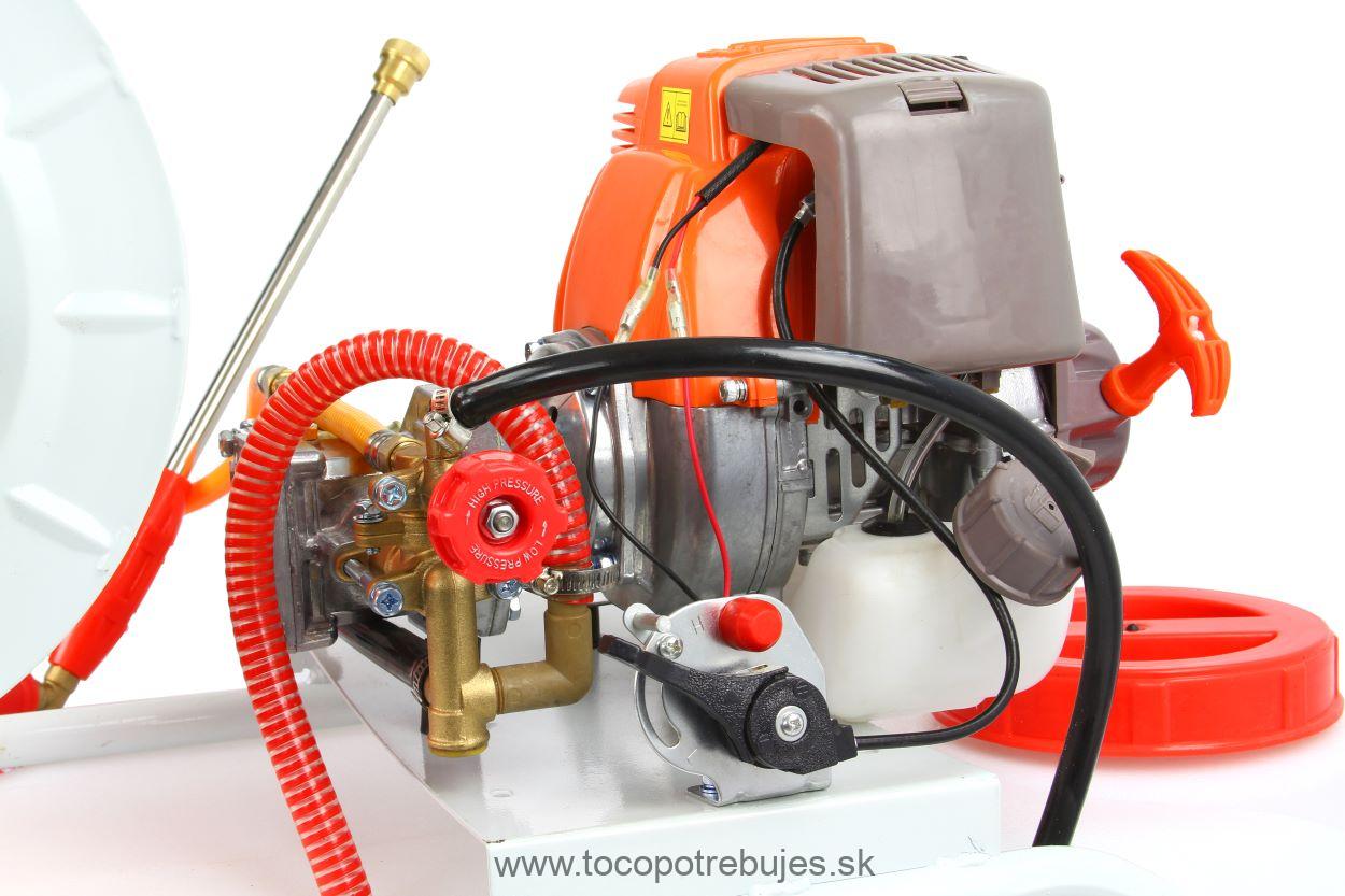 Motorový benzínový postrekovač 50L s kolieskami - DEMON M83222
