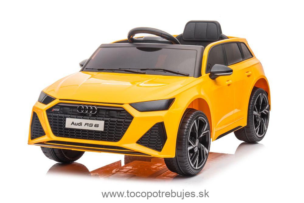 LeanToys Elektrické autíčko Audi RS6, žltá