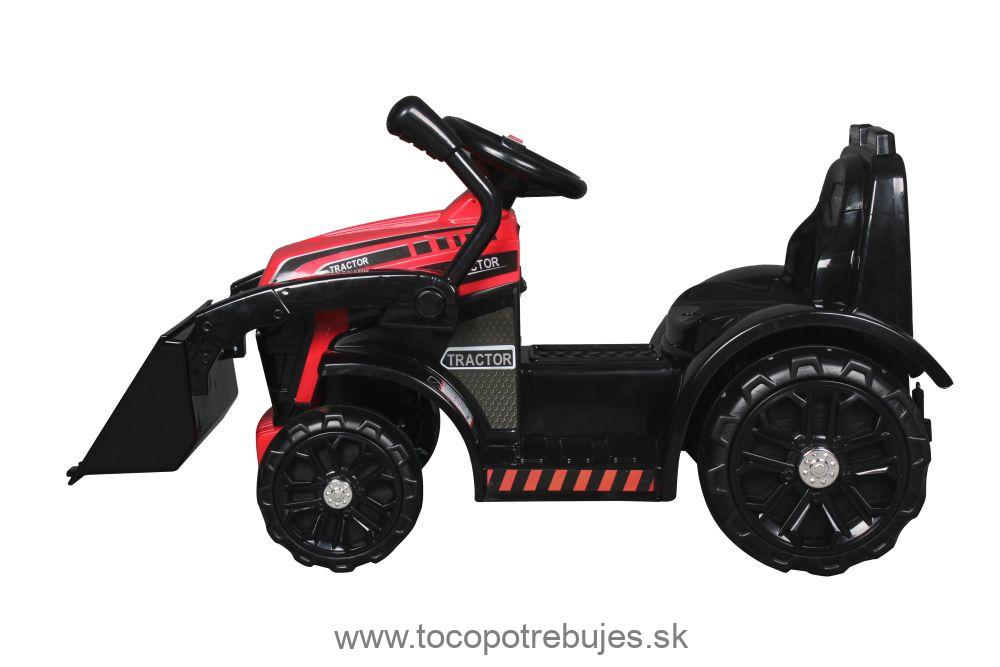 LeanToys Detský elektrický traktor ZP1001B s radlicou, červená