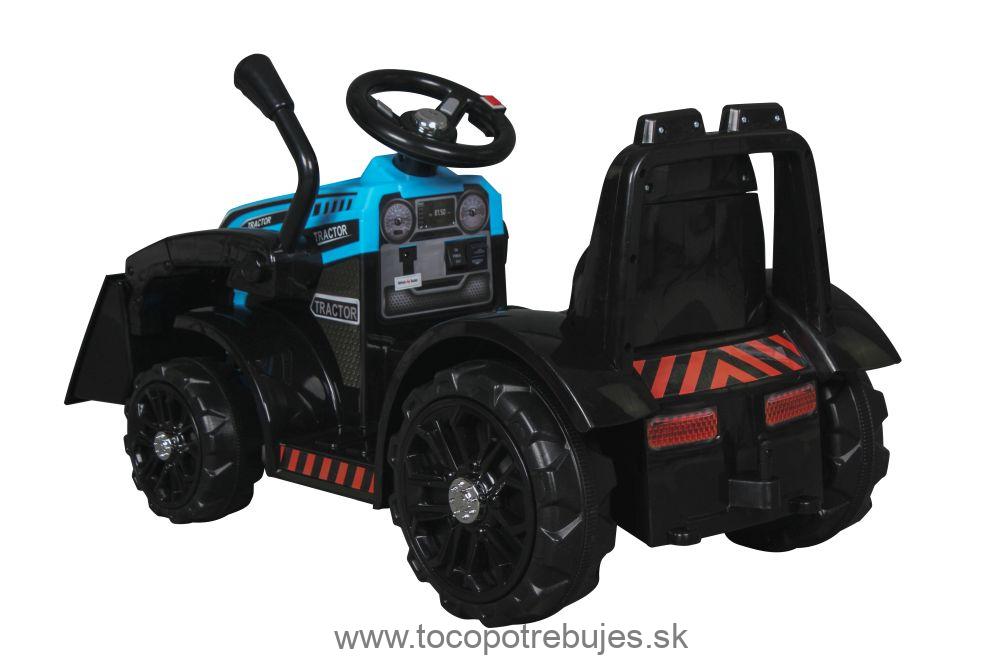 LeanToys Detský elektrický traktor ZP1001B s radlicou, modrá