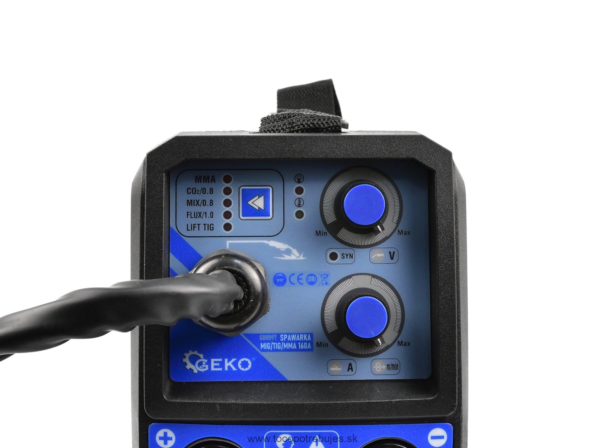 Zváračka MIG/TIG/MMA 160A - GEKO G80097