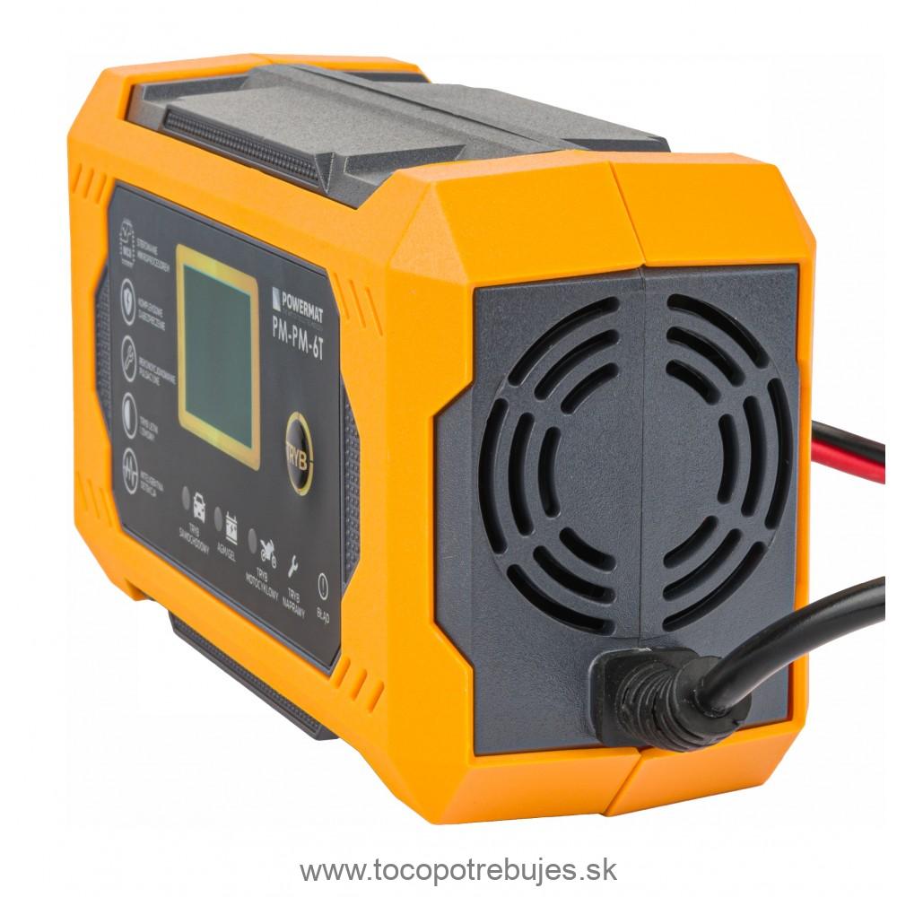 Mikroprocesorový batériový usmerňovač 12V PM-PM-6T