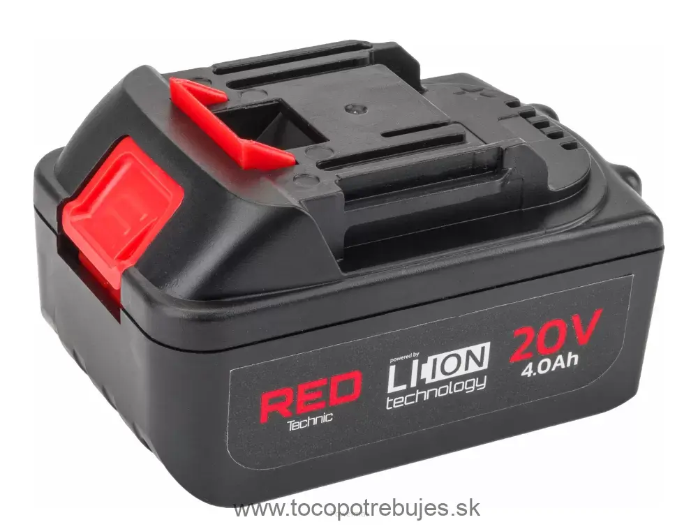 AKU rázový uťahovák RTAKU0026 20V 4Ah 380Nm - RED TECHNIC