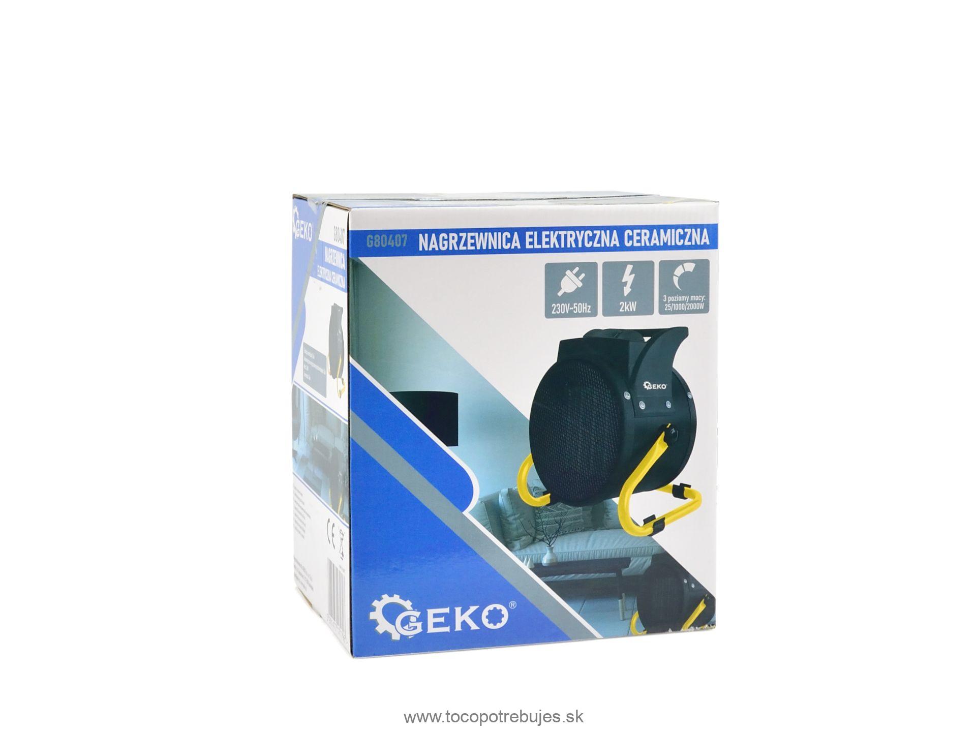 Elektrický ohrievač 2000W / 230V - GEKO G80407