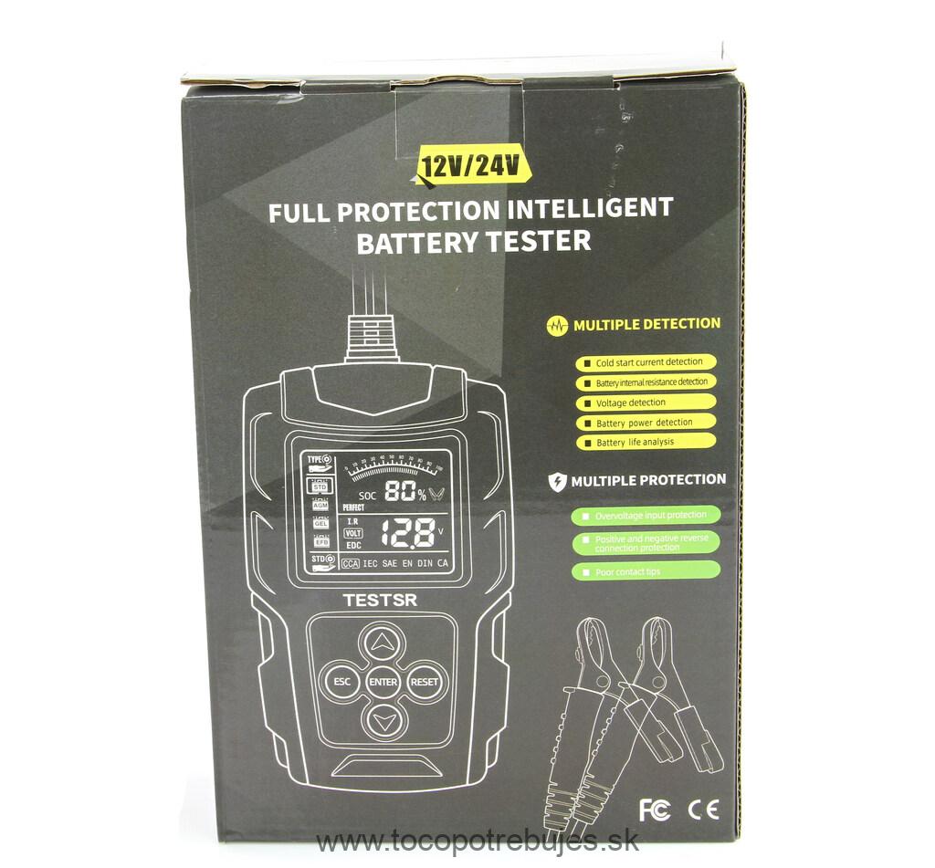 Tester batérií 12V a 24V - MAR-POL M82520