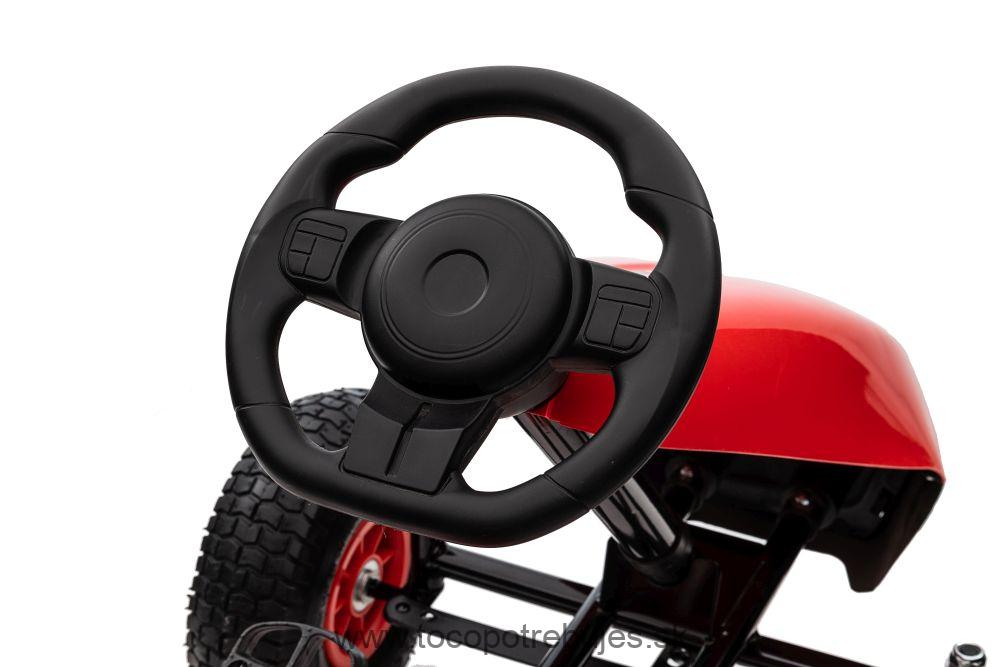 LeanToys L11908 Gokart šlapacia kára G208 - červená