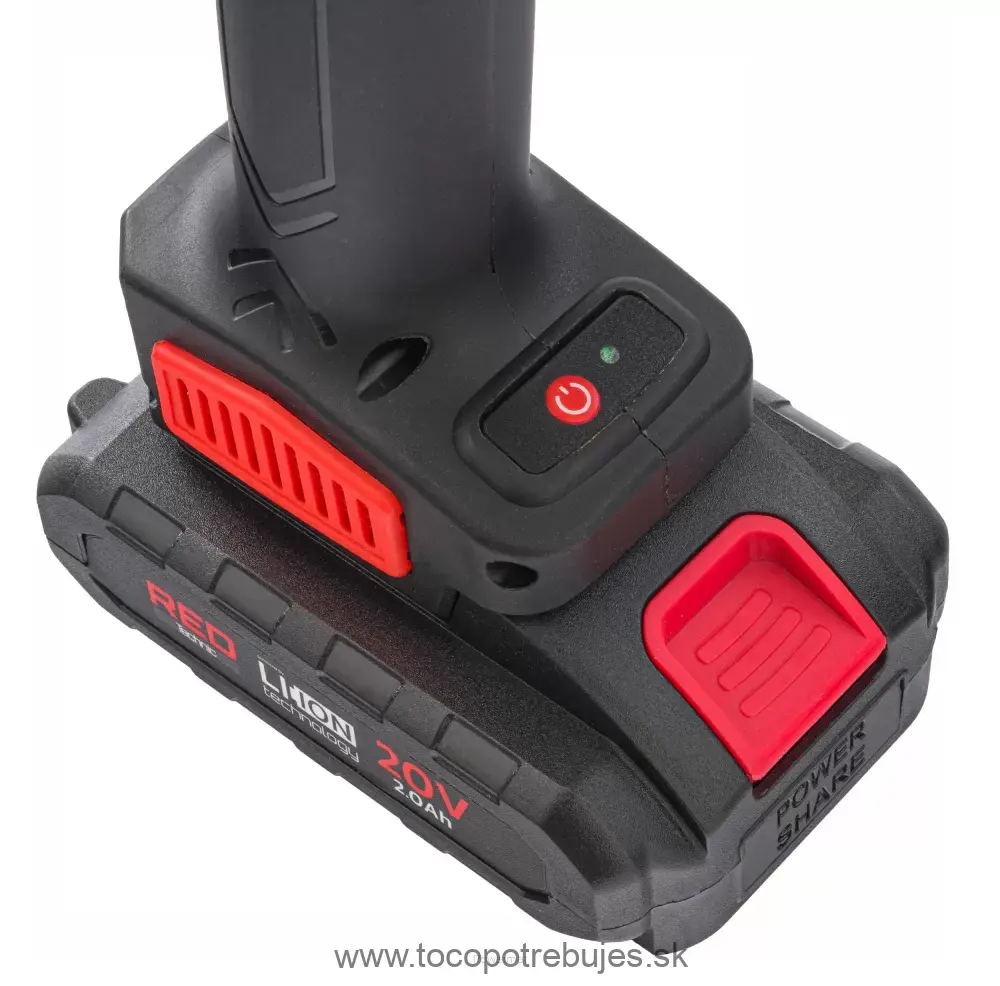 Akumulátorové záhradné nožnice na konáre 20V - RED TECHNIC RTSA0063