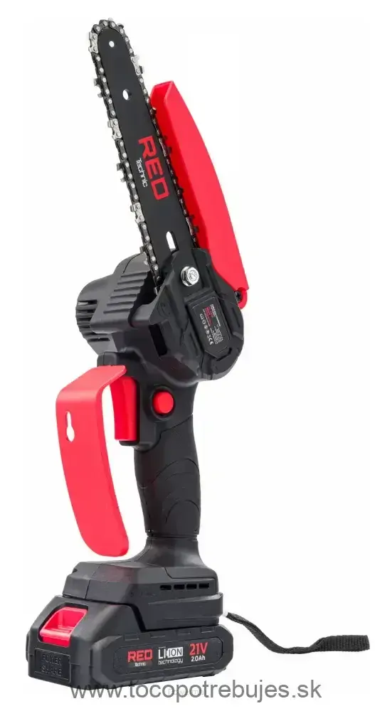 Akumulátorová reťazová píla 21V 2000mAh Li-Ion - RED TECHNIC RTMPA0064