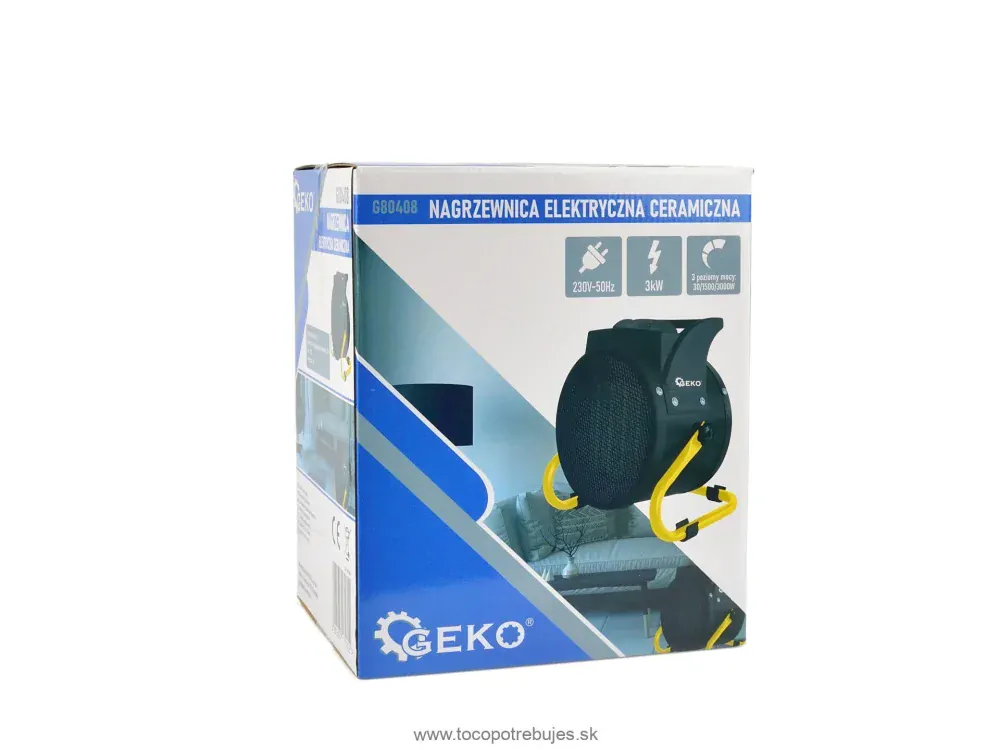 Elektrický ohrievač vzduchu 3000W - GEKO G80408