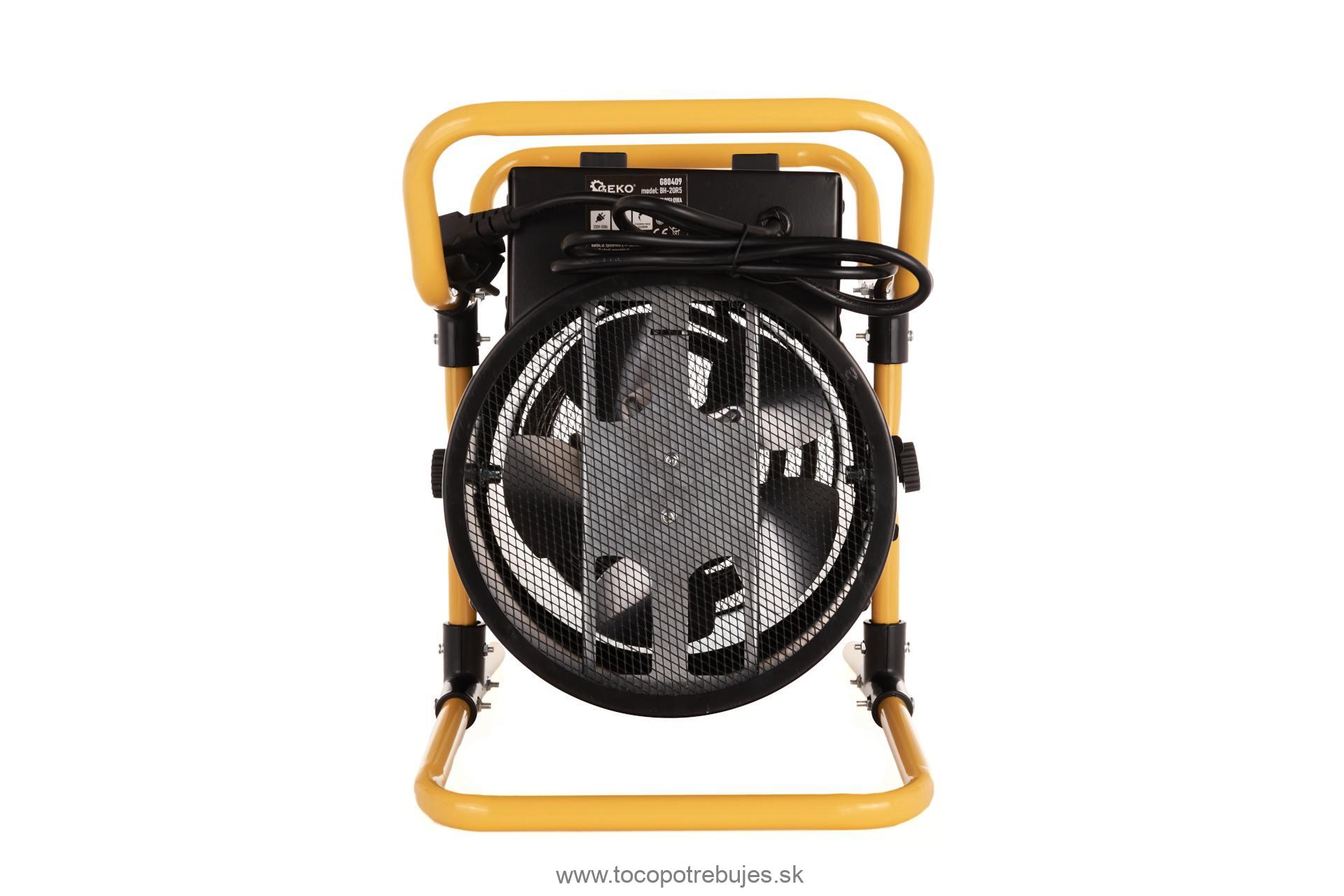 Elektrický priemyselný priamotop 2kW/230V - GEKO G80409