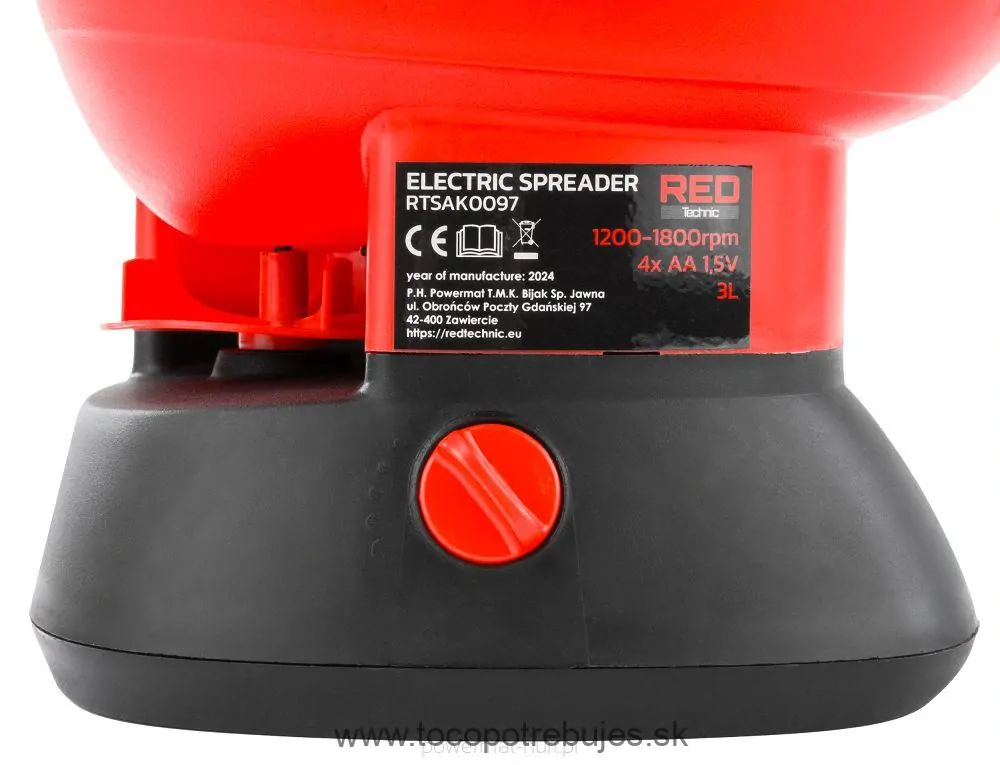 Akumulátorová sejačka RTSAK0097 - RED TECHNIC