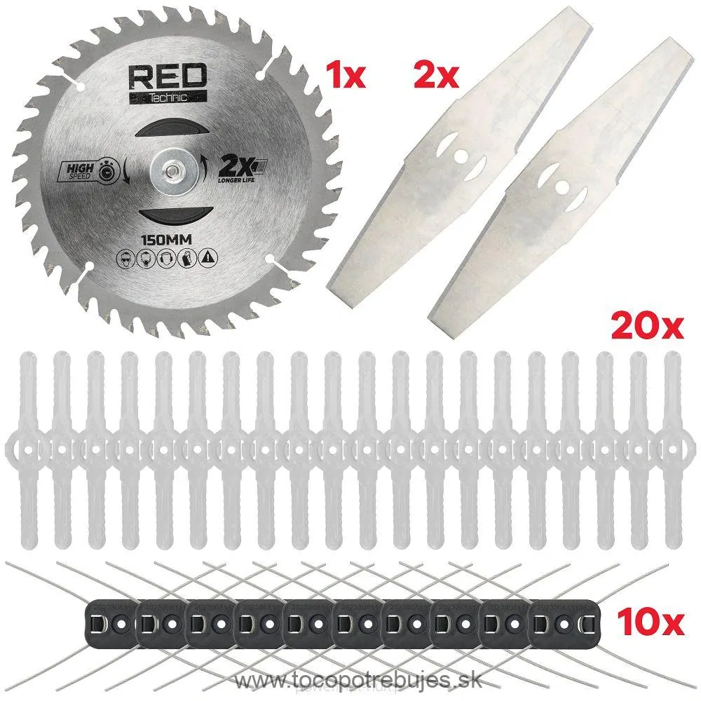 Akumulátorová strunová kosačka RTPKA0104 - RED TECHNIC