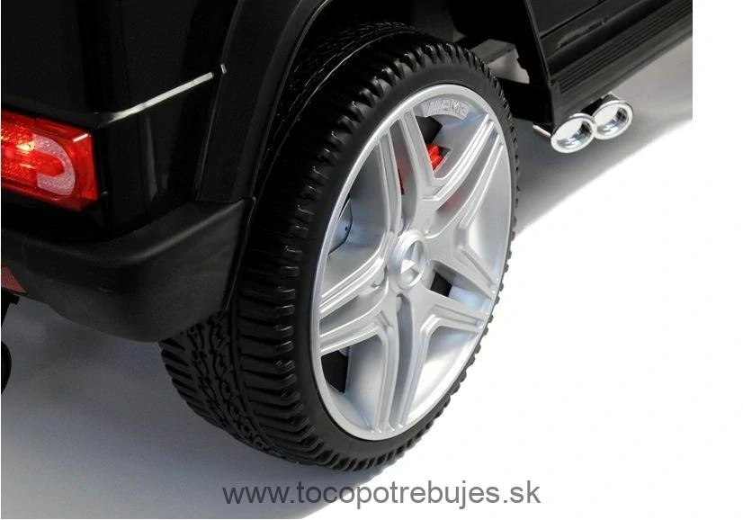 LeanToys l2517 EXTRA veľké elektrické autíčko Mercedes G65 AMG, 2x45W motor, čierna