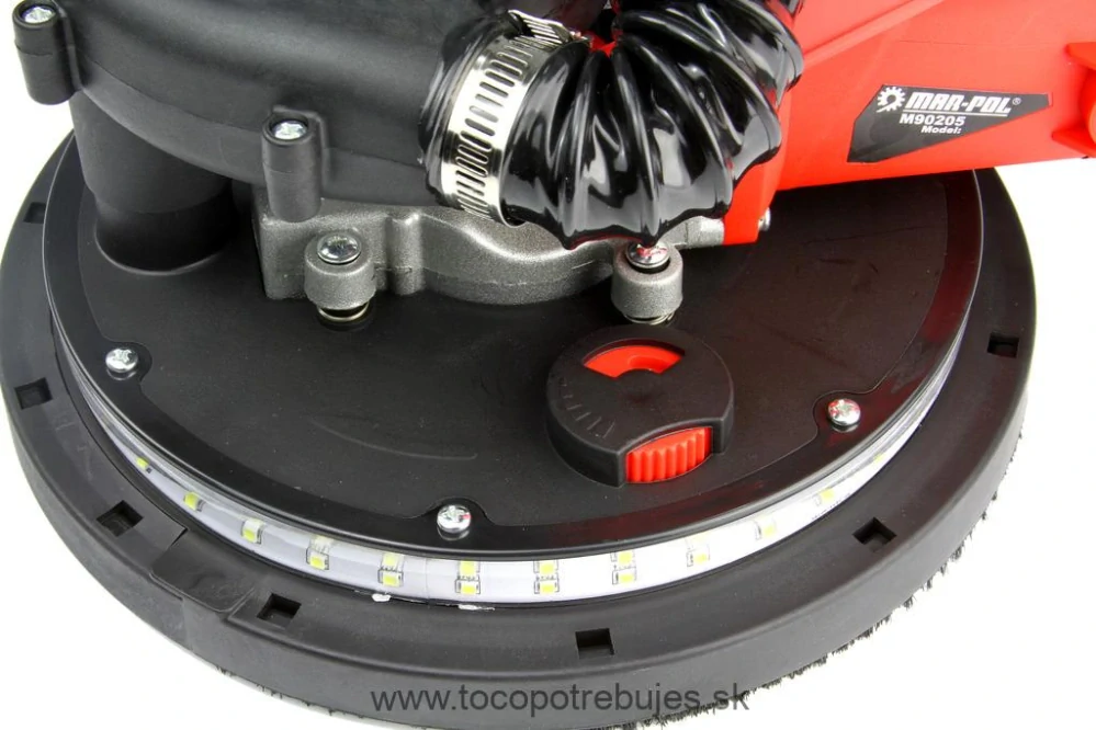 Elektrická brúska na sadrokartón omietku 225mm LED - MAR-POL M90206