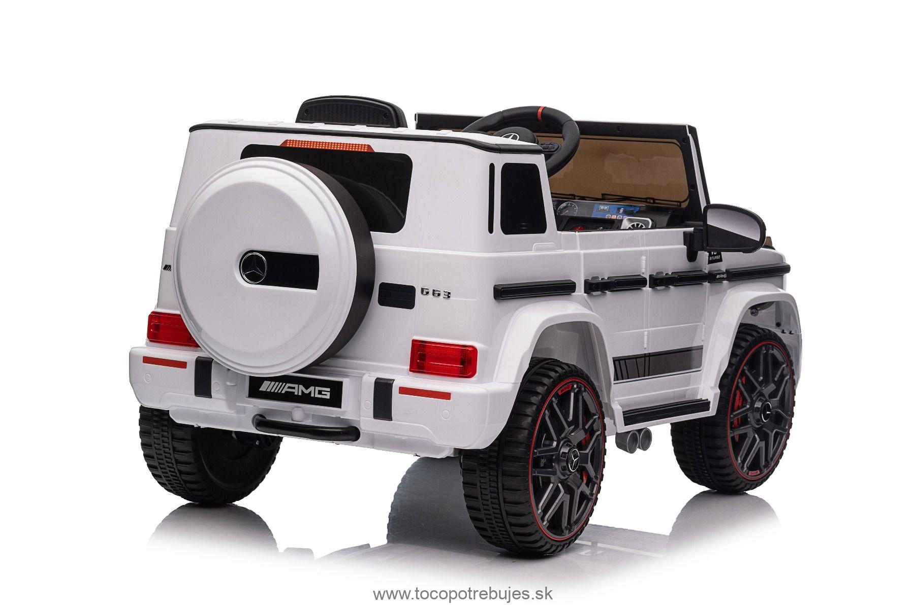 Elektrické autíčko Mercedes G, biela