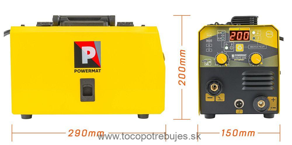 Zváračka migomat MIG MAG MMA TIG-Lift PM-IMGTS-200L - POWERMAT