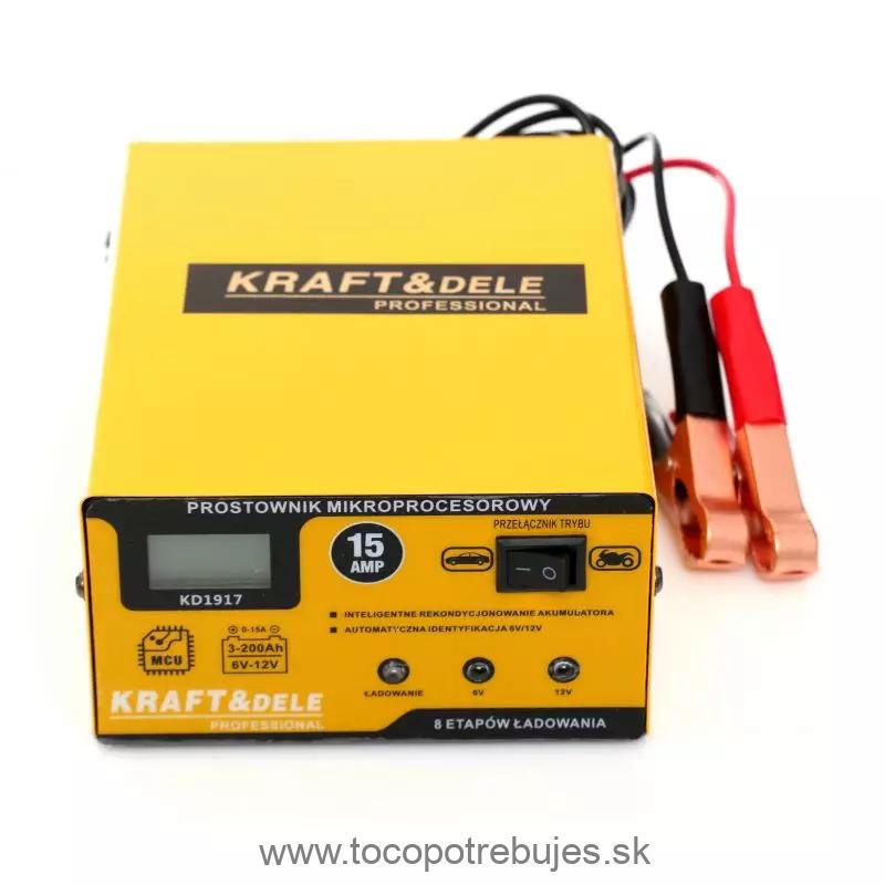 Nabíjačka mikroprocesorová 15AMP - Kraft&Dele KD1917