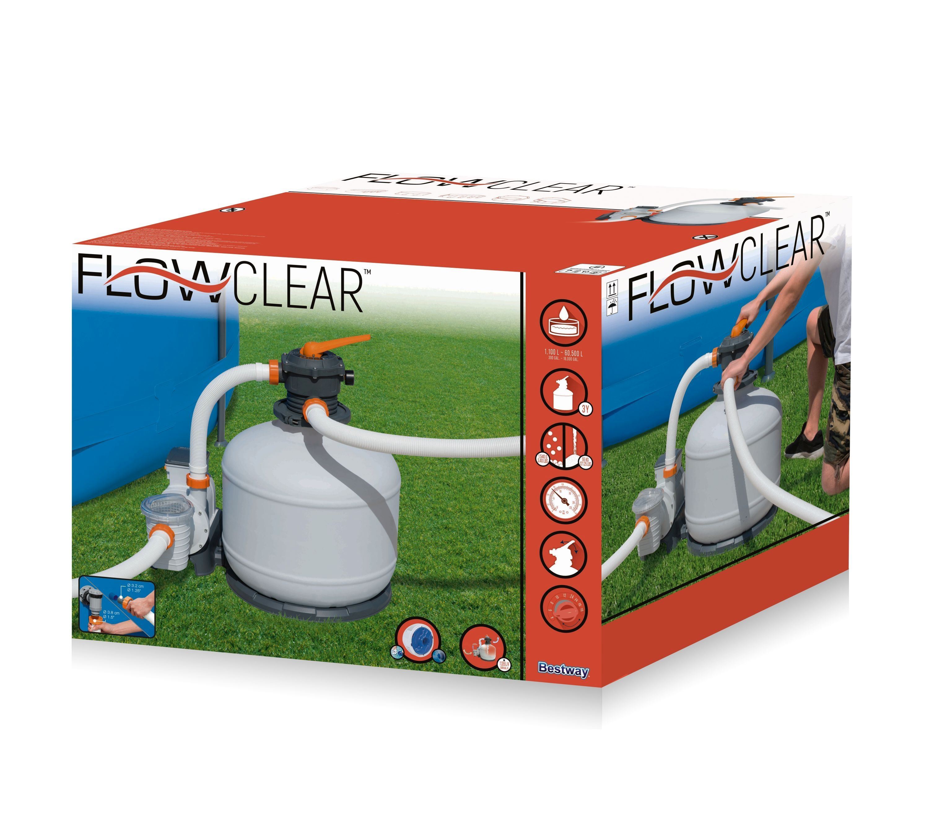 Bestway 58486 Piesková filtrácia 11,355 l/h