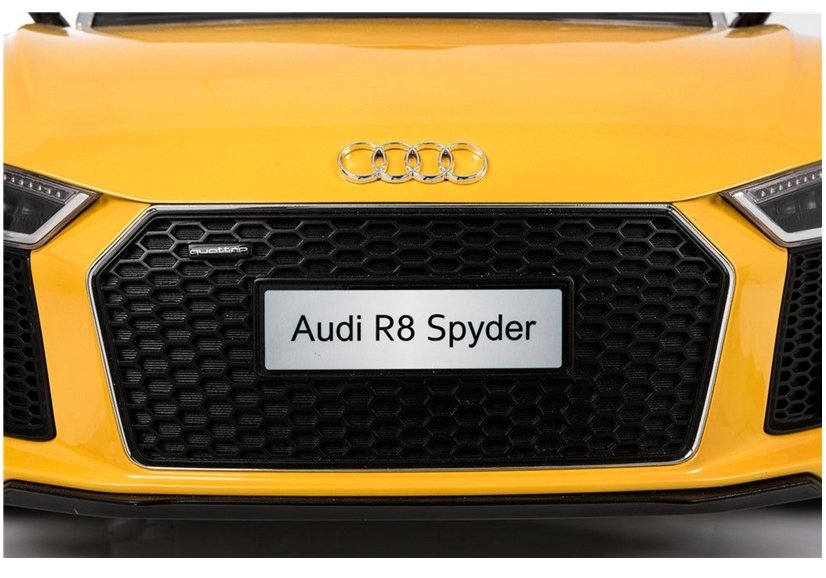 LeanToys Elektrické autíčko Audi R8, 2x45W motor, žlté