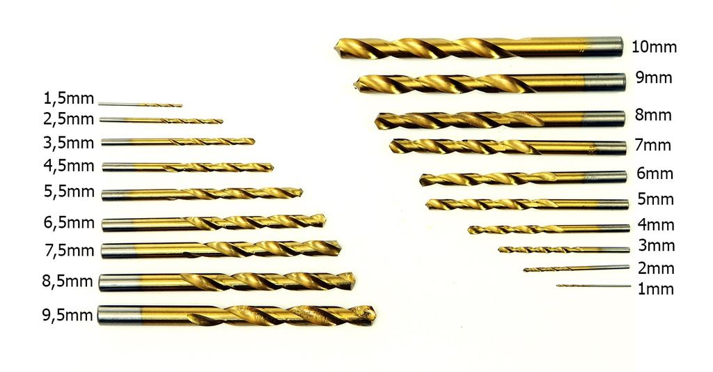 Sada vrtákov HSS do kovu 170ks 1mm – 10mm titán M22306