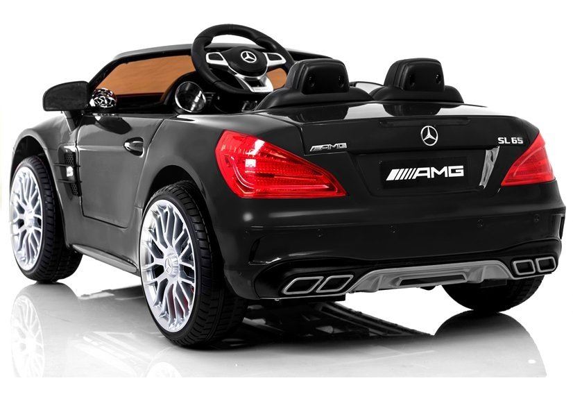 LeanToys Elektrické autíčko L7287  Mercedes SL65, čierne lakované