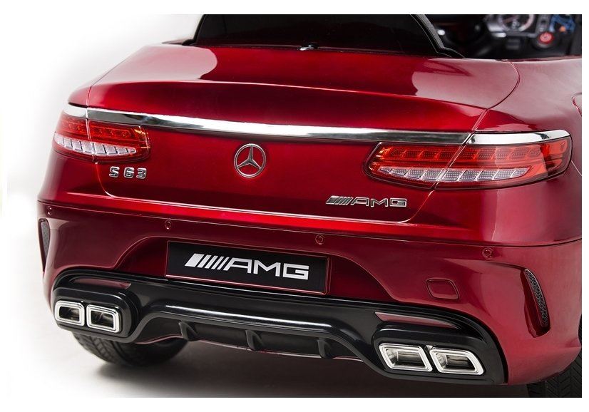 LeanToys elektrické autíčko L3966, Mercedes S63 červené lakované