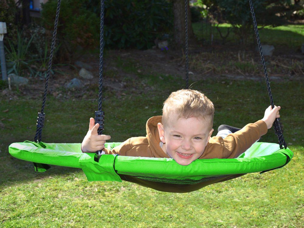 SkyFlyer Hojdačka Bocianie Hniezdo 100 cm, nosnosť 150kg, zelená