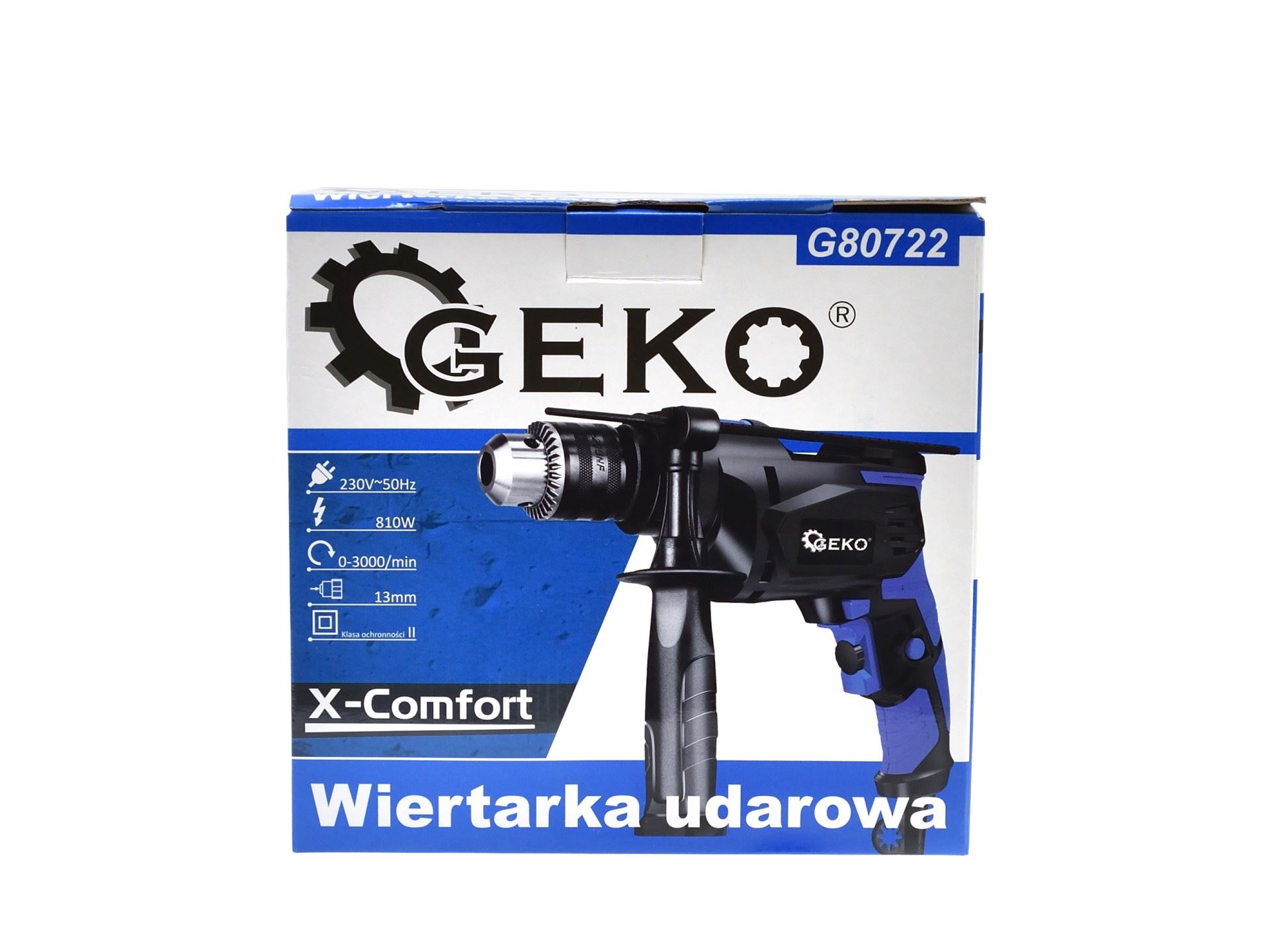 Príklepová vŕtačka 13 mm 810 W GEKO X-Comfort (10) - G80722