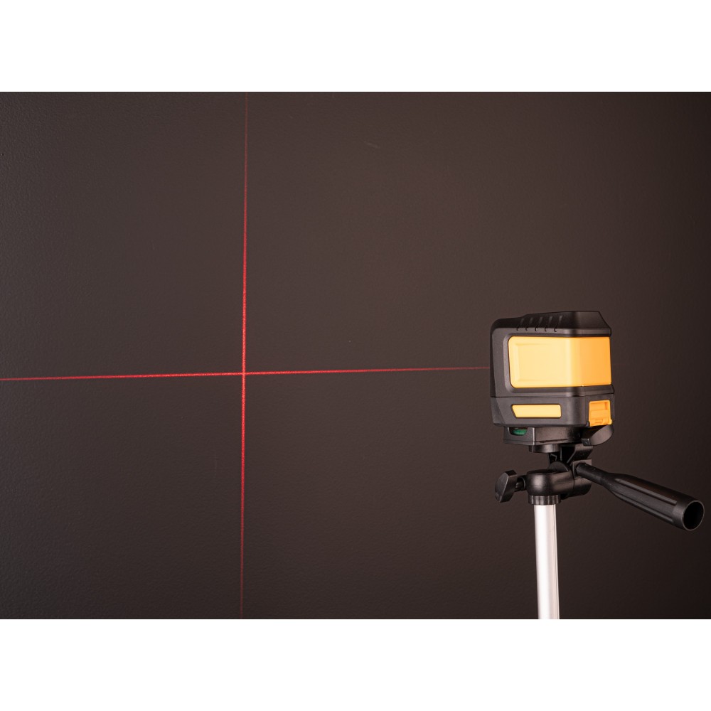 Laserová vodováha / krížový laser PM-PLK-120RT + statív a kufrík