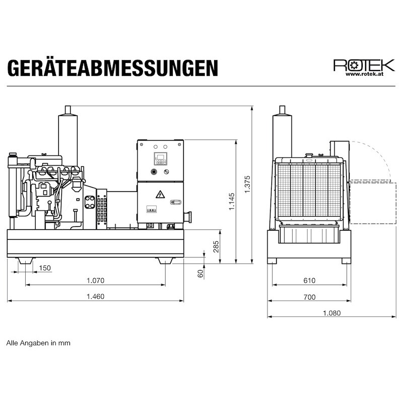 Elektrocentrála GD4W-3-015kW-YND490DE-BBW