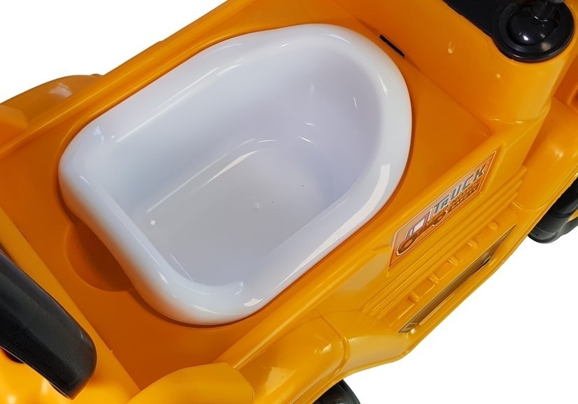 LeanToys Buldozér s pohyblivým ramenom, žltá