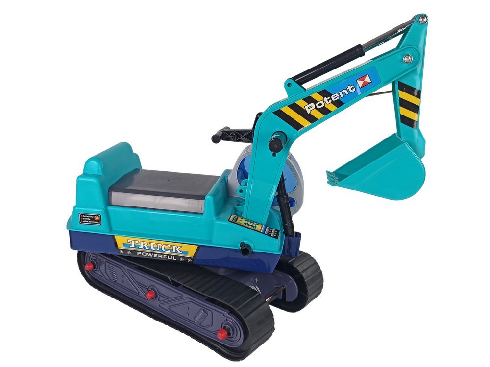 LeanToys Bager s veľkou lyžicou a prilbou, zelená