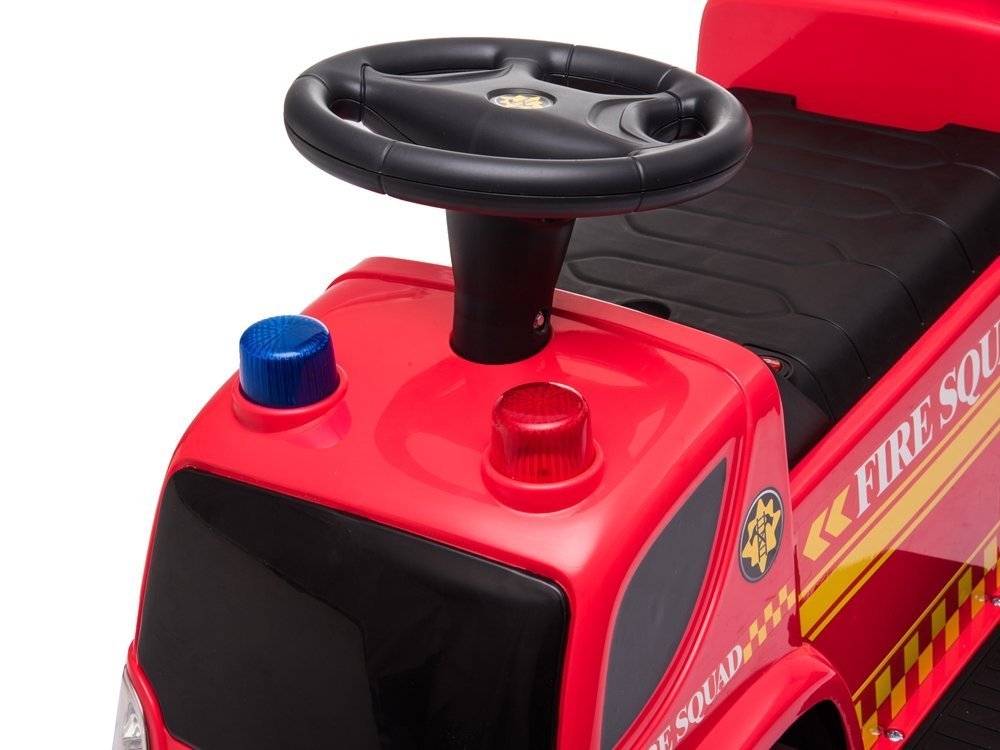 LeanToys  Odrážadlo hasičské na baterky s kanónom červené