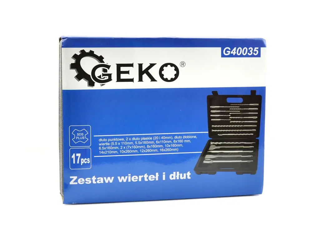 Sada vrtákov a dláta SDS PLUS 17ks - GEKO G40035