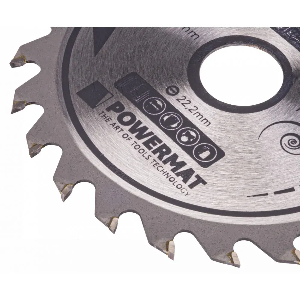 Vídiový kotúč na drevo TDD-125x22.2x24Z - POWERMAT