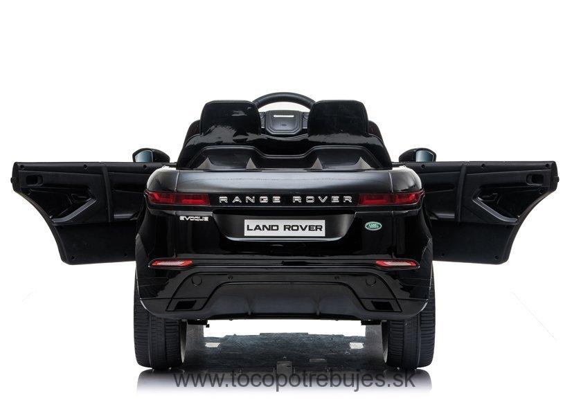 LeanToys  Elektrické autíčko Range Rover Evoque, lakovaná, čierna