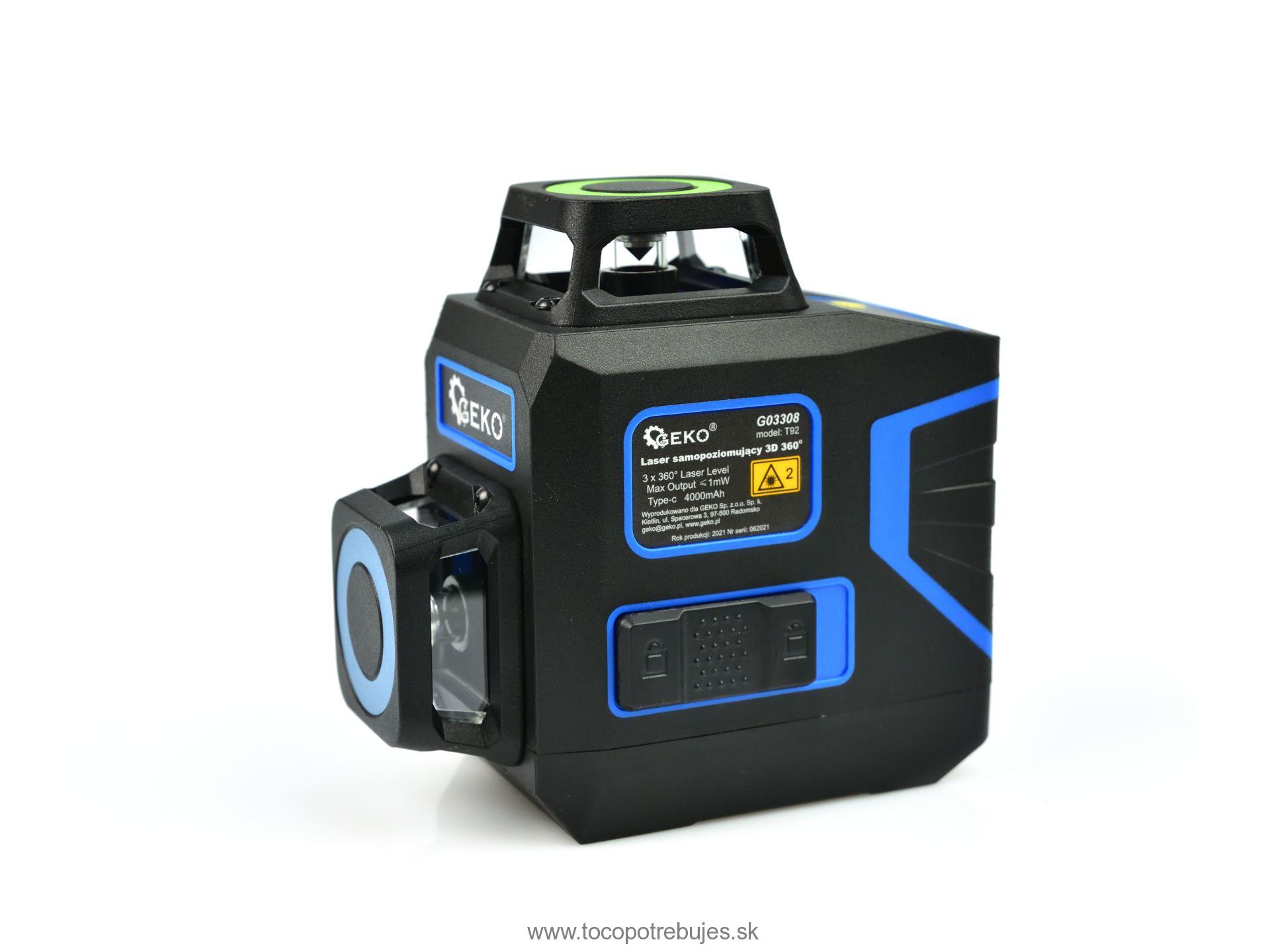 Laserova vodováha 3D 360° - GEKO G03308