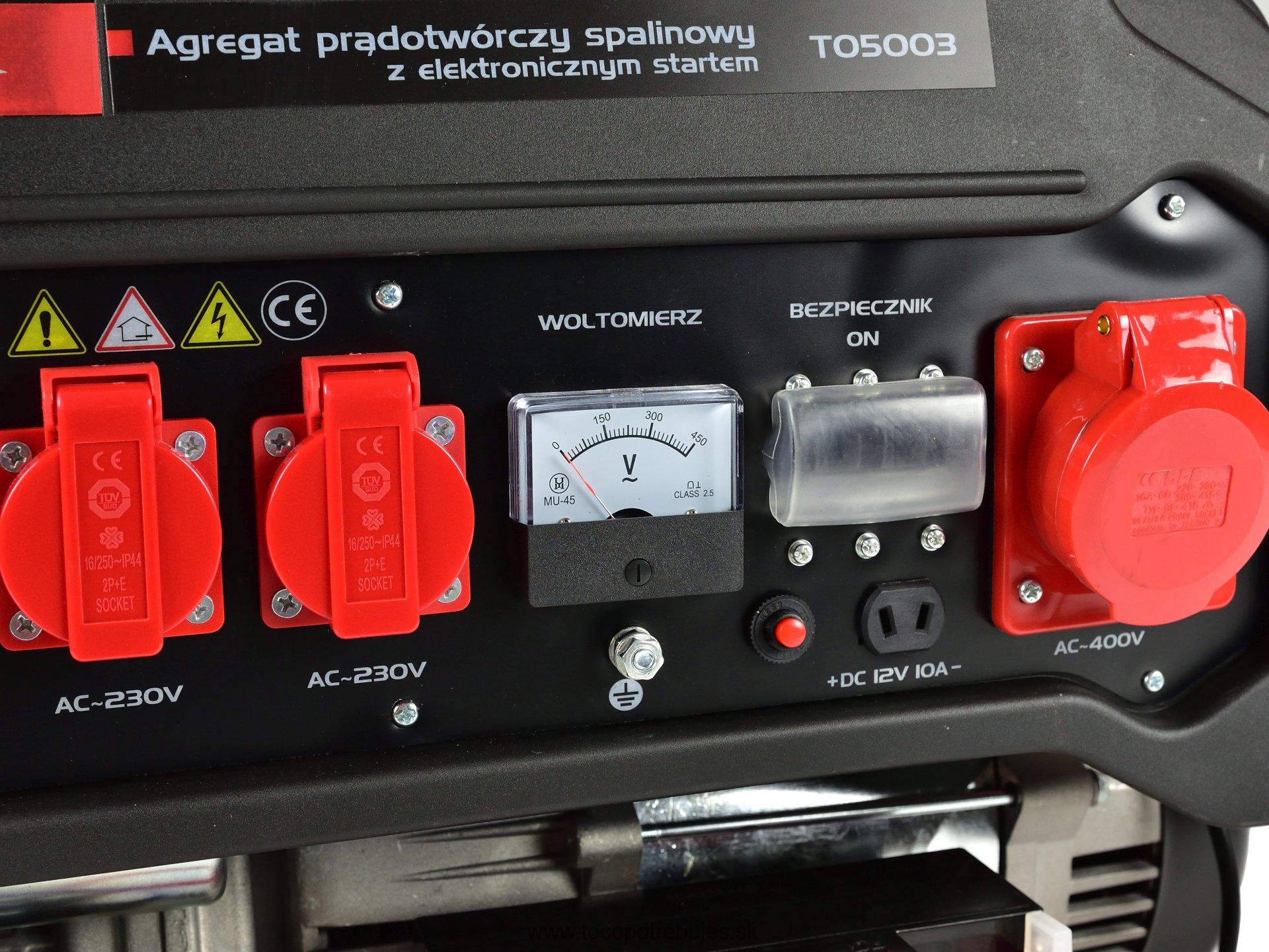 Elektrocentrála 15HP 6,6KW - Tvardy T05003