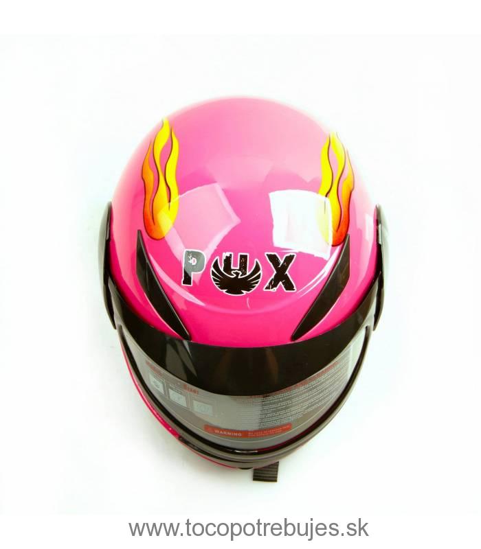 Moto prilba Sunway Kids Integral PHX Ružová