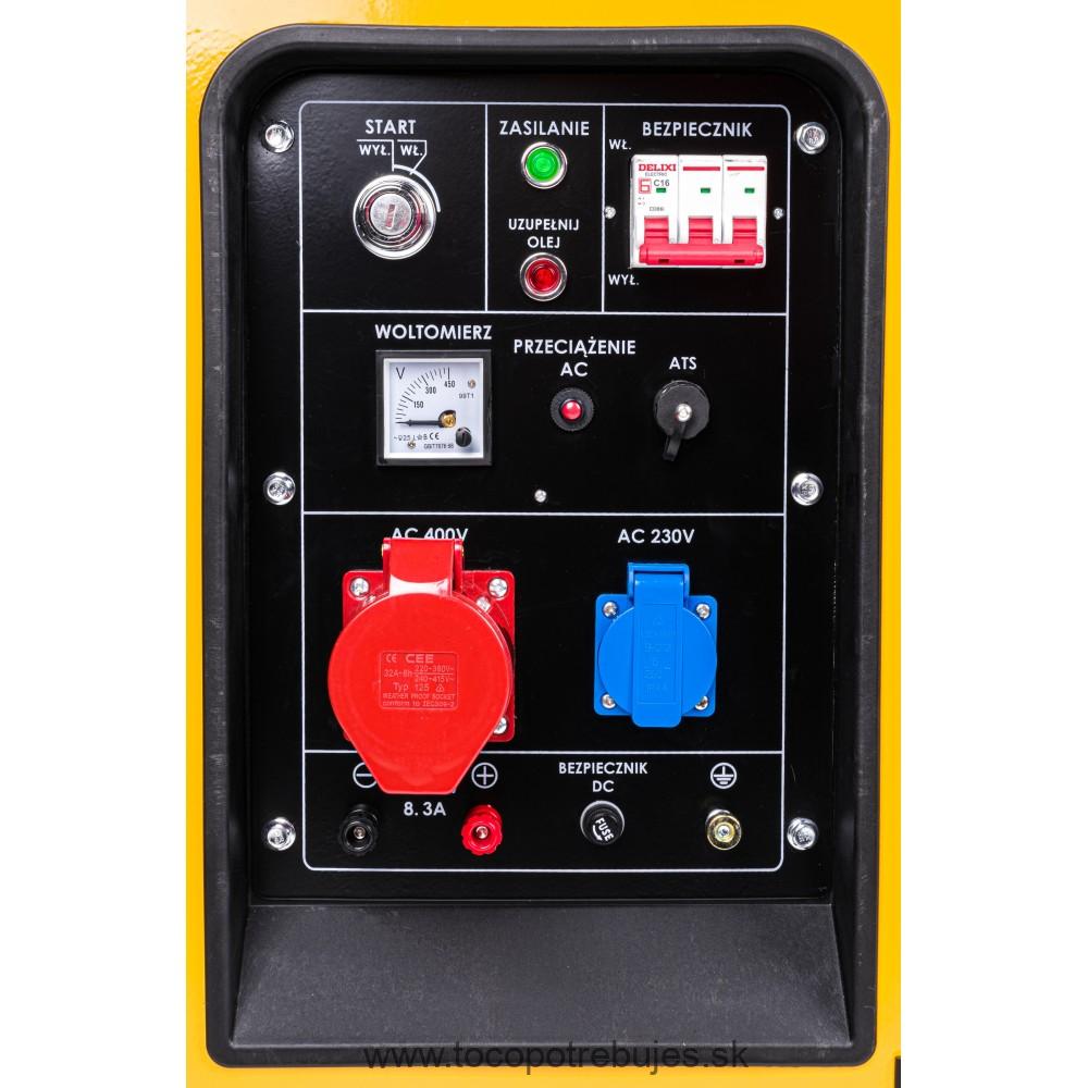 Dieselová elektrocentrála PM-AGR-8500MD s AVR + ATS- POWERMAT
